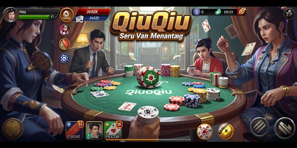 Tampilan gameplay QiuQiu yang mendebarkan di 369ZK.