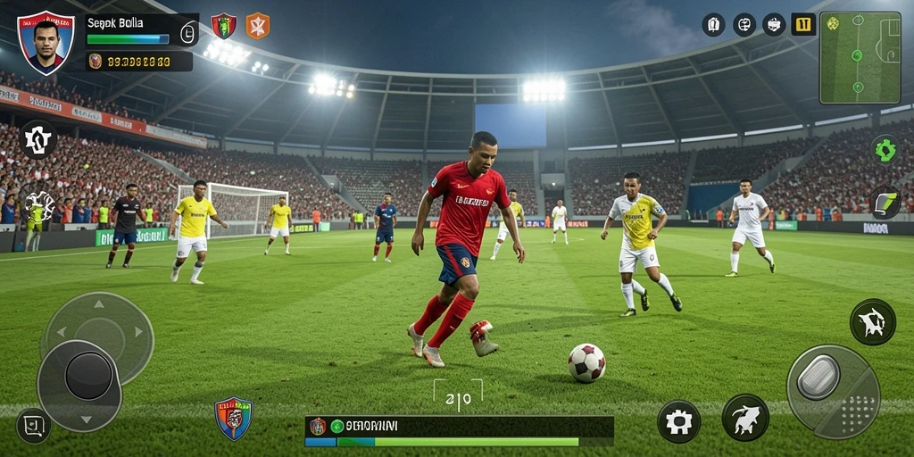 Tangkapan layar gameplay 9939 yang menunjukkan aksi mendebarkan di lapangan.