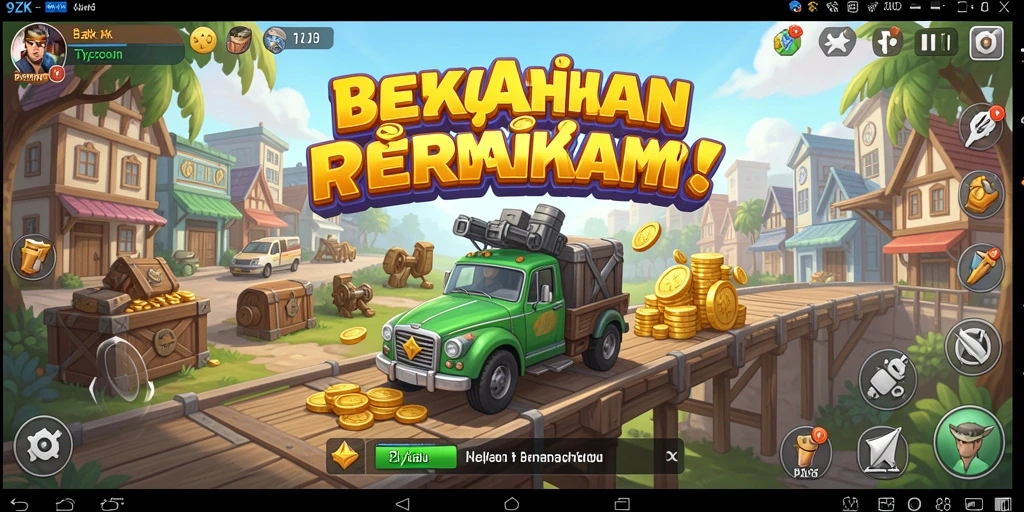 Tampilan gameplay menarik dari 9ZK saat membangun bisnis.