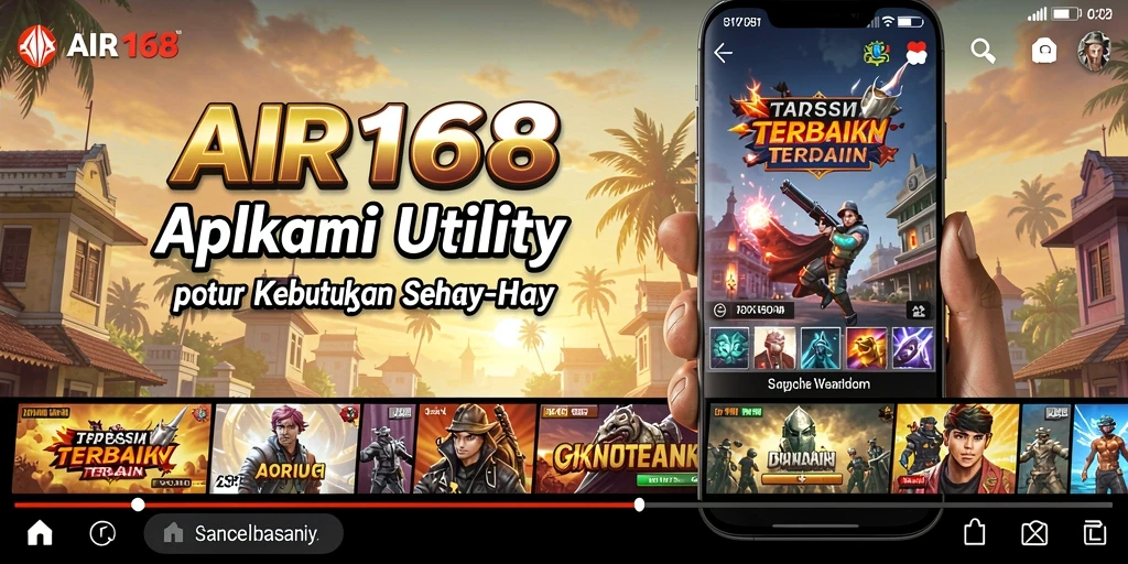 Screenshot aplikasi AIR168 yang menampilkan fitur manajemen tugas.