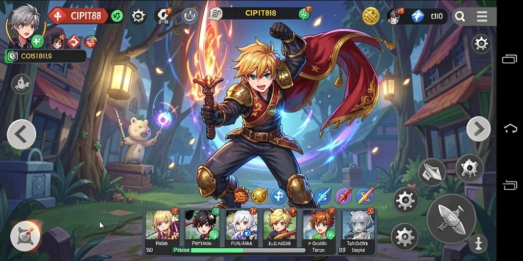 Tampilan menarik gameplay <strong>CIPIT88</strong> dengan karakter anime yang unik.