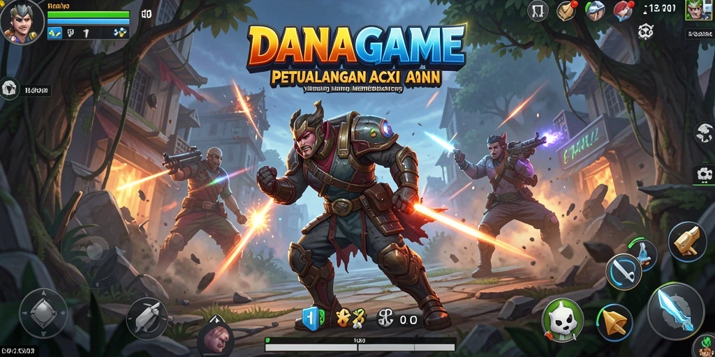 Tampilan menarik dari gameplay aksi DANAGAME yang mendebarkan.