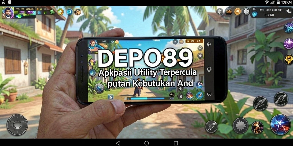 Tampilan user-friendly aplikasi DEPO89 untuk keperluan Utility.