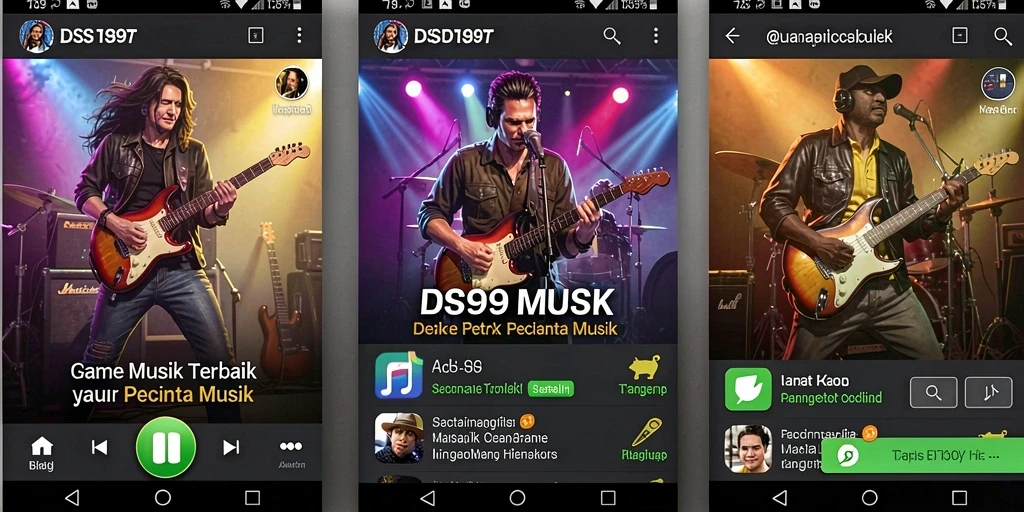 Tampilan gameplay DS99 yang menarik dan interaktif untuk pecinta musik.