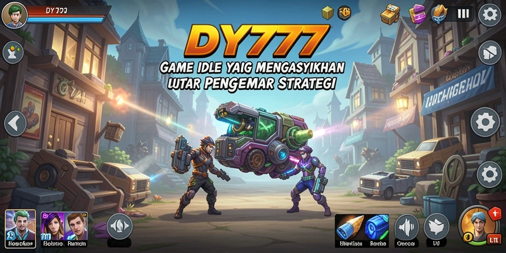 Screenshot utama menunjukkan aksi seru dalam gameplay Idle DY777.
