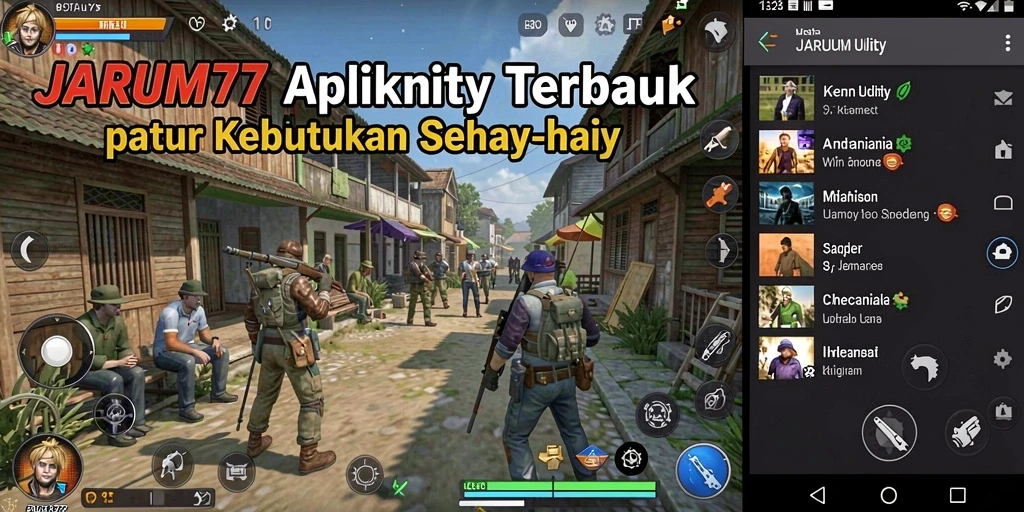 Tampilan antarmuka JARUM77 yang sederhana dan fungsional.
