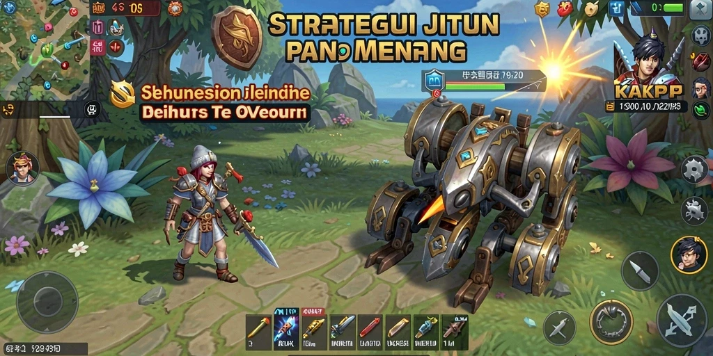 Screenshot gameplay KAKRP menampilkan strategi mendalam dan pertarungan seru.