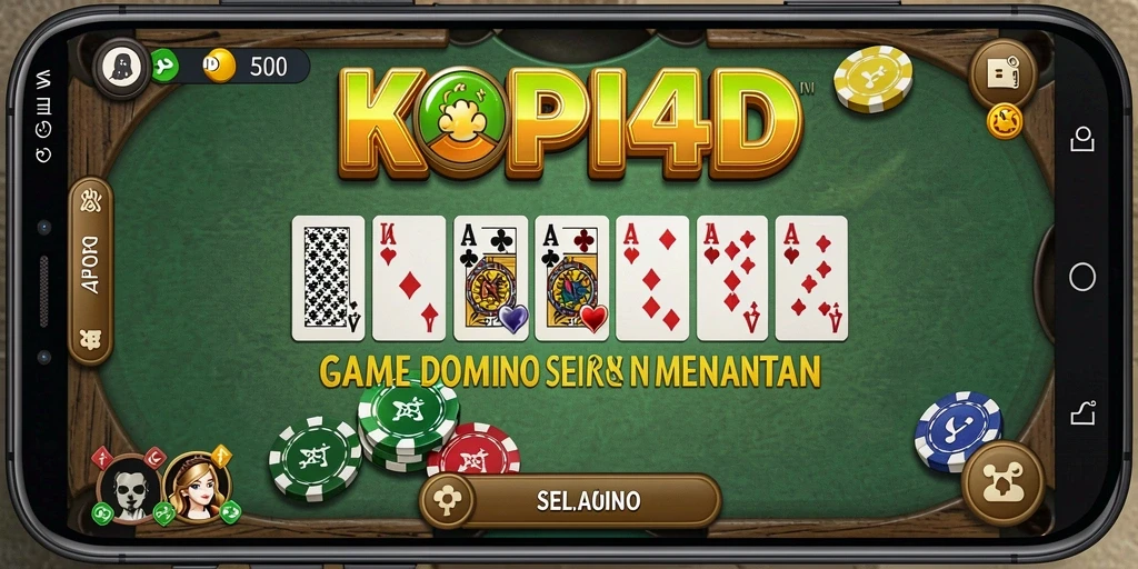 Screenshot gameplay KOPI4D yang menampilkan serunya bermain Domino.