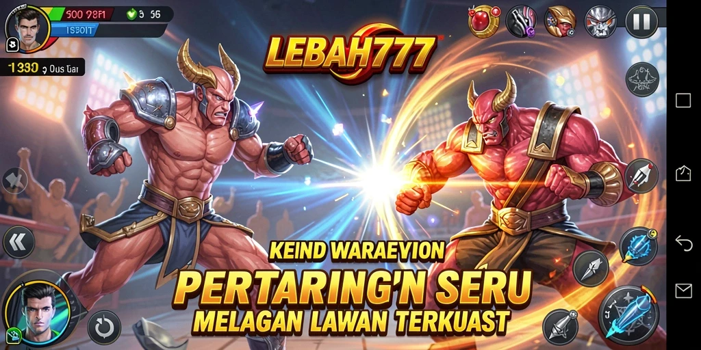 Gameplay seru LEBAH777 dengan pertarungan yang dinamis dan karakter unik.