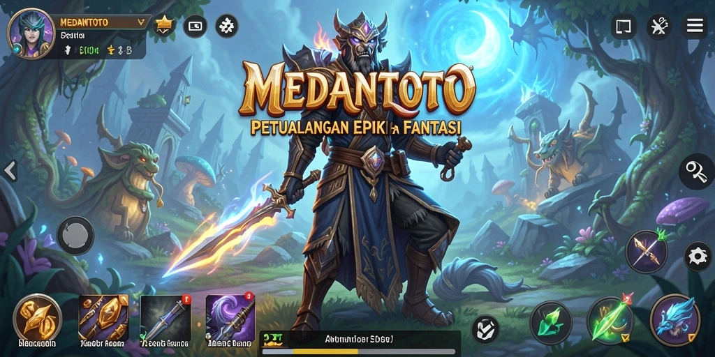 Tampilan gameplay seru dan mendalam di MEDANTOTO