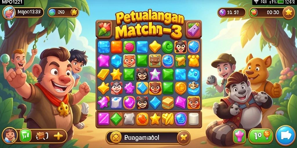 Gameplay seru MPO1221 dengan kombinasi elemen ceria.