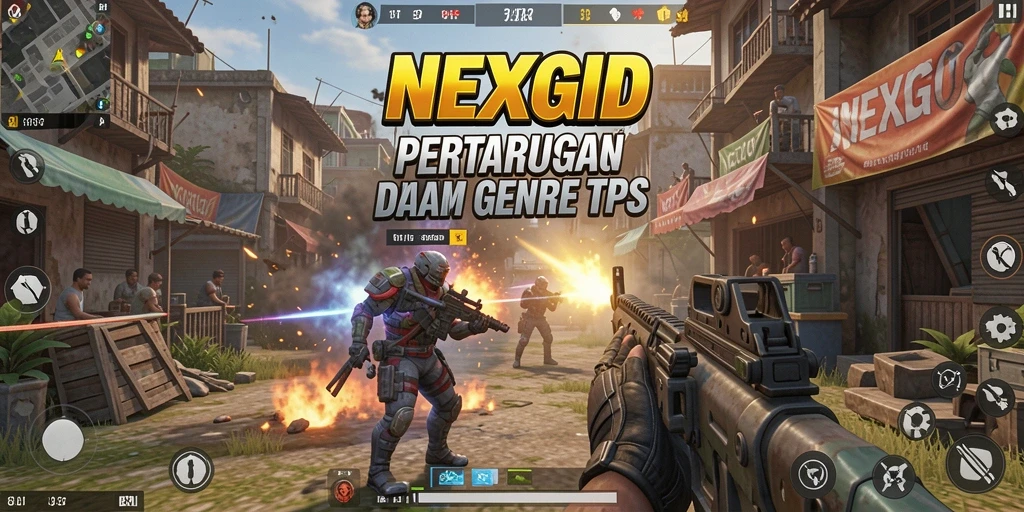 Tampilan gameplay seru di NEXGID dengan aksi pertempuran yang mendebarkan.