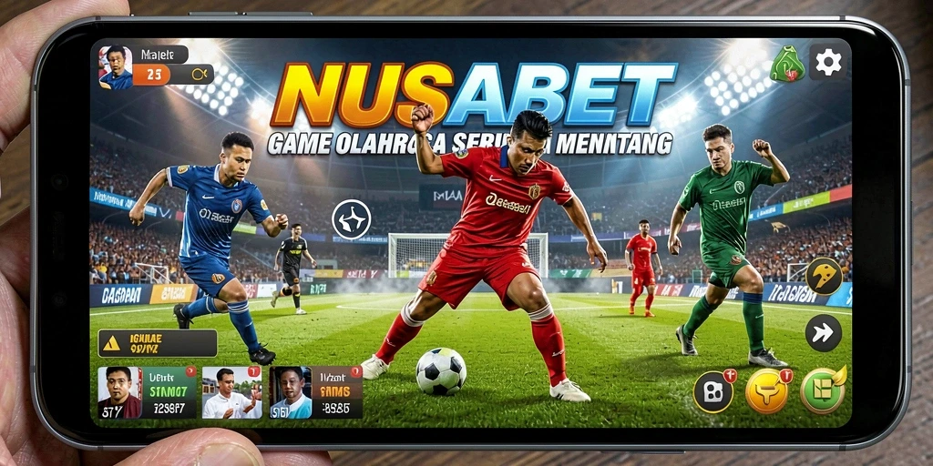Tampilan gameplay seru dalam aplikasi NUSABET yang menarik.