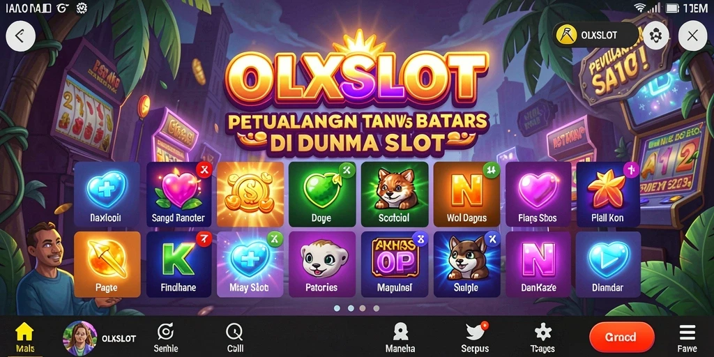 Tampilan gameplay seru dalam OLXSLOT yang penuh petualangan.