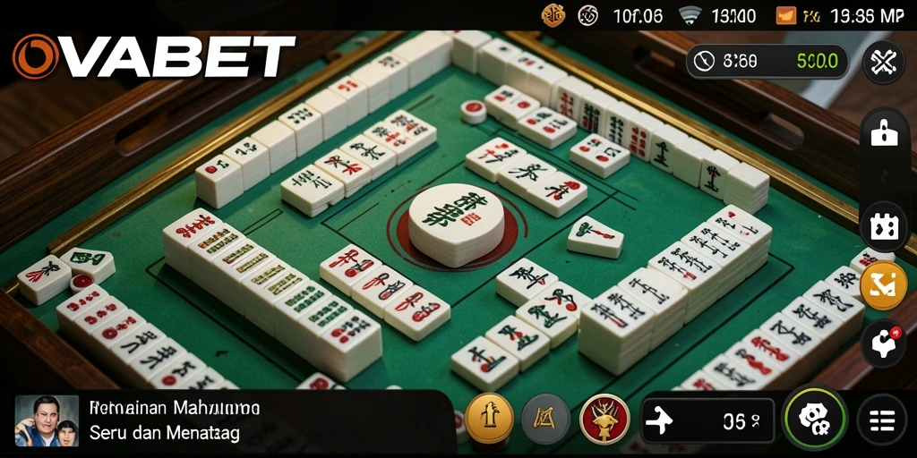 Screenshot dari gameplay Mahjong yang mengasyikkan di OVABET.