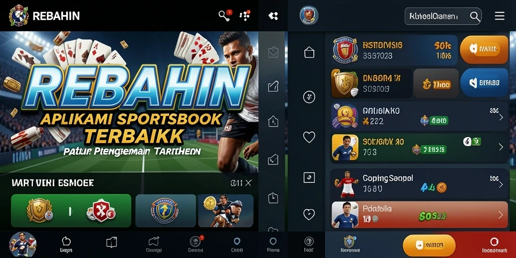 Tampilan gameplay menarik dari aplikasi Sportsbook REBAHIN.