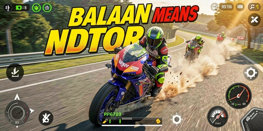 Screenshot RP6789 menampilkan aksi balap motor yang seru dan mendebarkan.