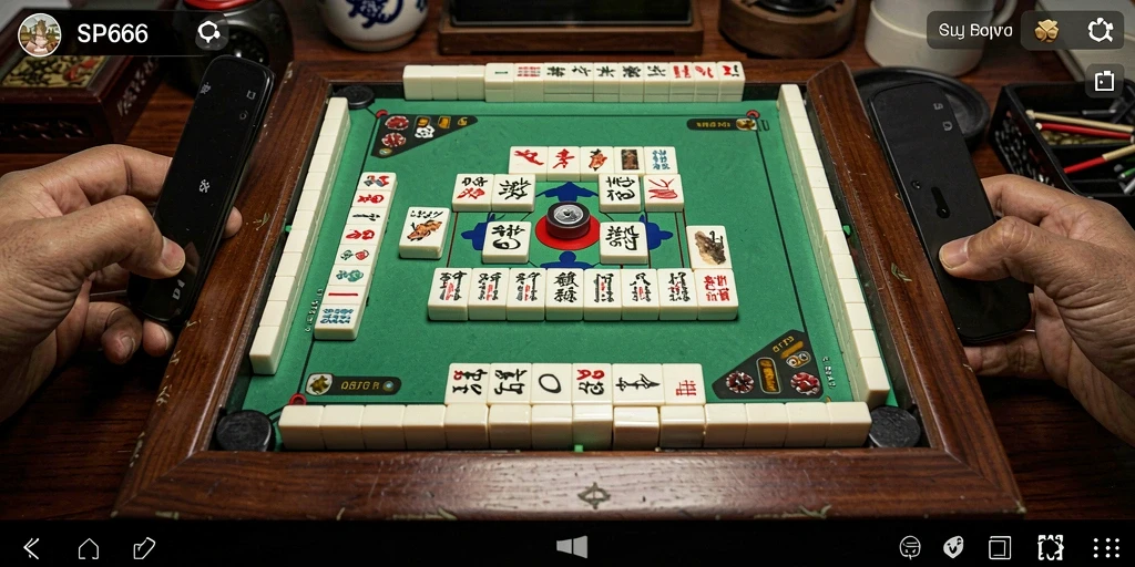 Screenshot gameplay SP666 menampilkan aksi seru permainan Mahjong.
