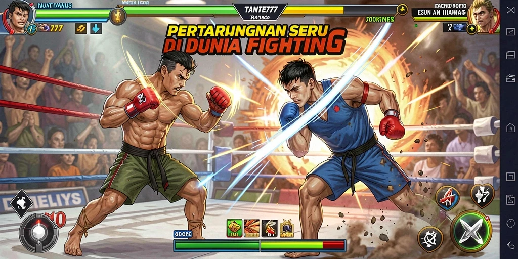 Tangkapan layar TANTE777 menampilkan pertarungan seru dengan grafis berkualitas tinggi.