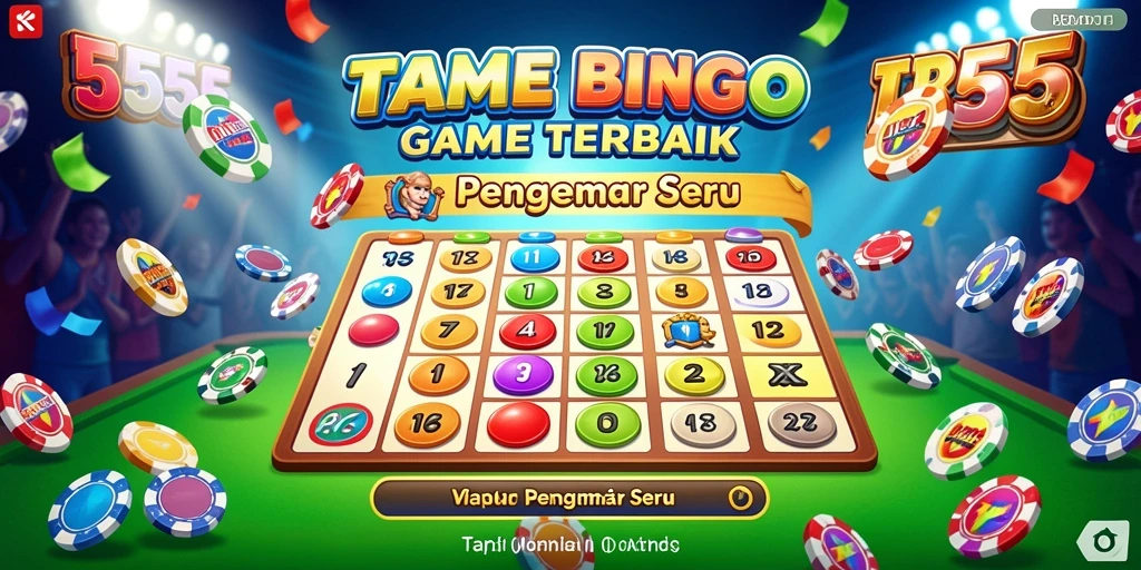 Screenshot TAR555 menampilkan gameplay Bingo yang seru dan interaktif.