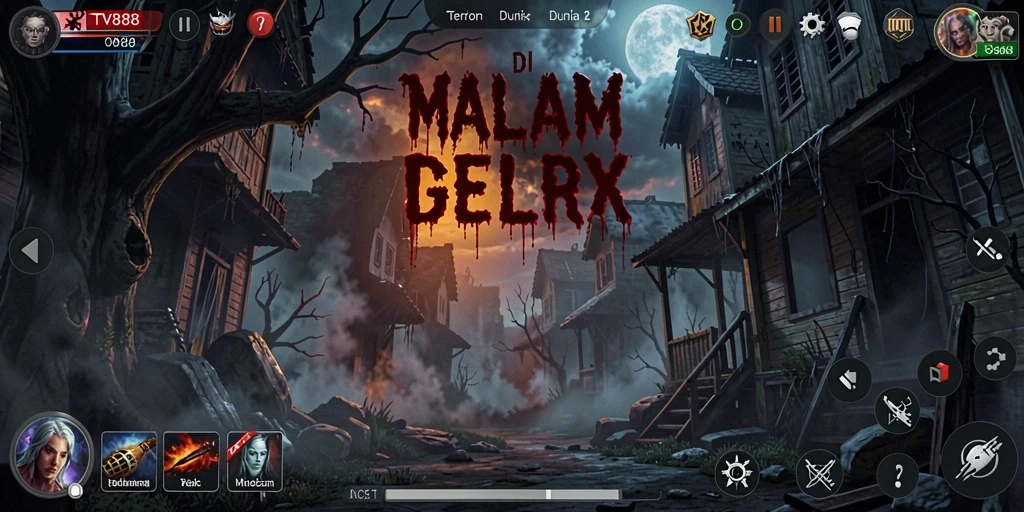 Gameplay menakutkan di TV888 dengan suasana yang mencekam.