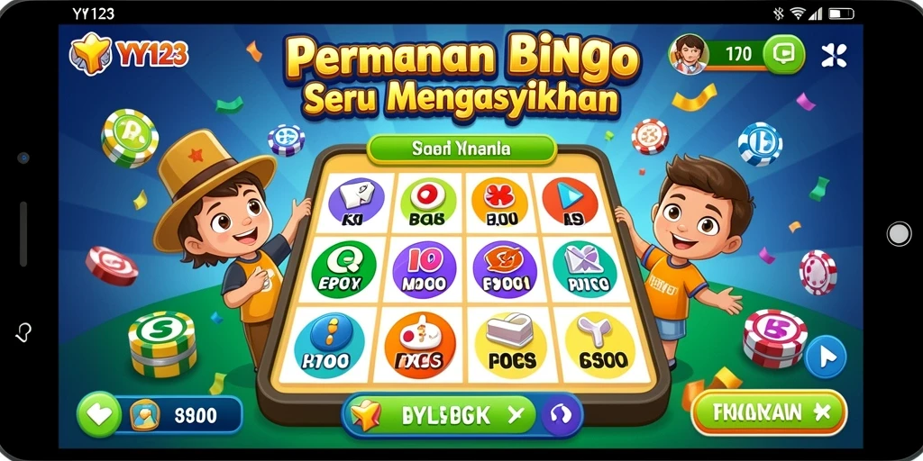 Tampilan gameplay YY123 yang seru dalam permainan Bingo.