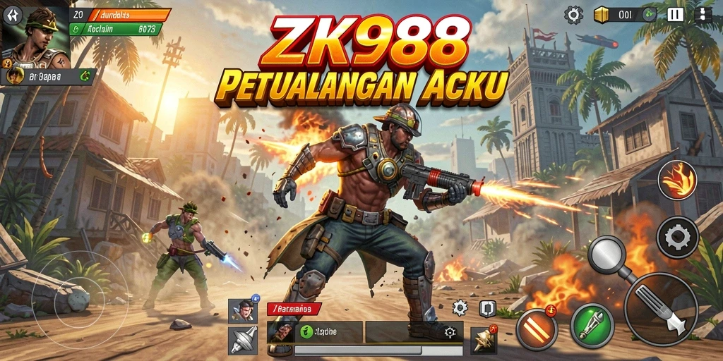 Tampilan gameplay seru di ZK988 dengan aksi mendebarkan.