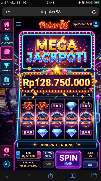 Tampilan utama aplikasi poker88 yang menarik.